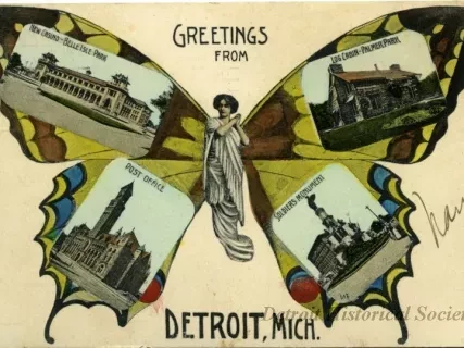 Postcard - Greetings from Detroit, Mich.