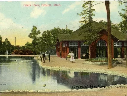 Postcard - Clark Park, Detroit, Mich.