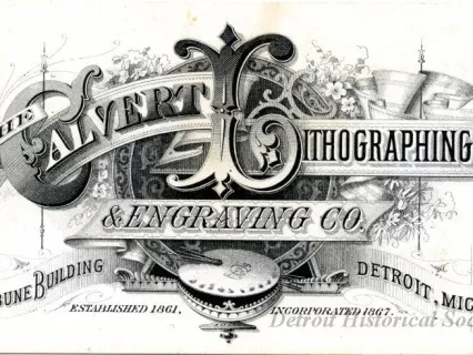 Card, Trade - The Calvert Lithographing & Engraving Co.
