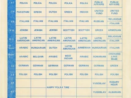 Flyer - Program Schedule as of 3/1/75