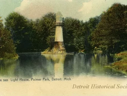 Postcard - Light House, Palmer Park, Detroit, Mich.