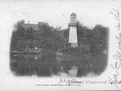 Postcard - Light House, Palmer Park, Detroit, Mich.