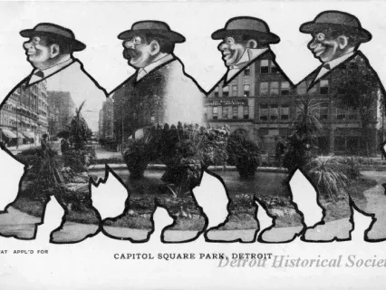 Postcard - Capitol Square Park, Detroit