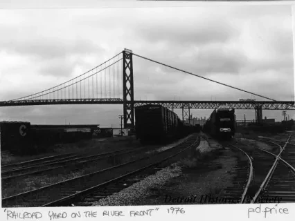 Print, Photographic - Railroad Yard on the River Front