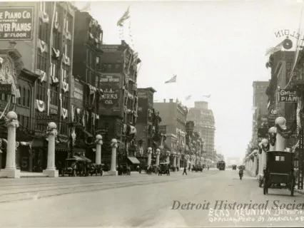 Postcard - Elks Reunion. Detroit 1910