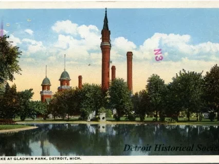 Postcard - Lake at Gladwin Park, Detroit, Mich. - Lake At Gladwin Park, Detroit, Mich.