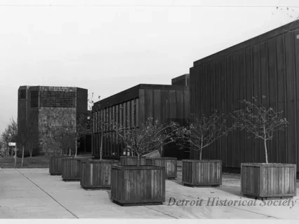 Print, Photographic - North side looking east - Kresge International Headquarters