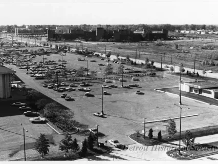 Print, Photographic - Overall view of Kresge International Headquarters - Photo taken from penthouse floor of the Somerset Hotel - Looking Northwest