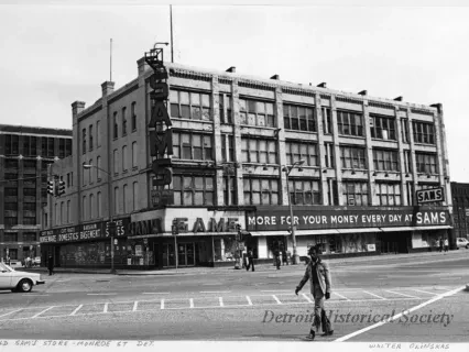 Print, Photographic - Old Sam's Store - Monroe St., Detroit