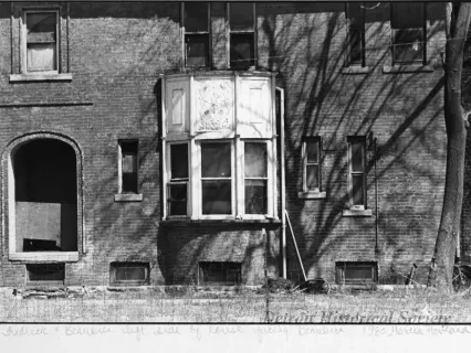 Print, Photographic - Frederick and Beaubien left side of house facing Beaubien