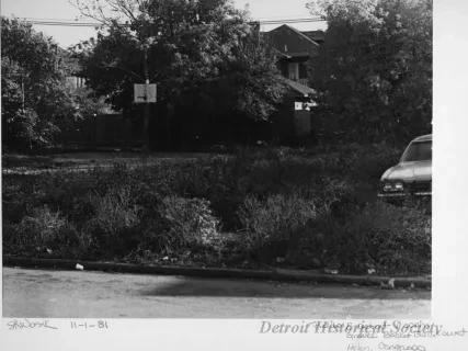 Print, Photographic - Fields, E. Detroit, 11:00AM; Gravel Basketball Court; Helen, Congress