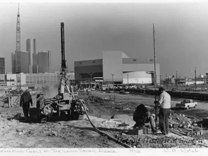 Print, Photographic - Demolition Crew at Joe Louis Sports Arena