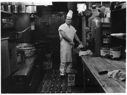 Print, Photographic - International Restaurant, 561 Monroe, Detroit, Greektown