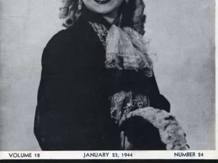 Program - The Playgoer, Volume 18, Number 24