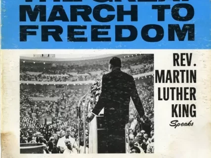 Album, Record - The Great March to Freedom, Rev. Martin Luther King Speaks, Detroit June 23, 1963