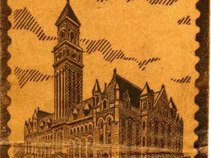 Postcard - Post Office, Detroit, Mich.