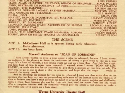 Program, Theater