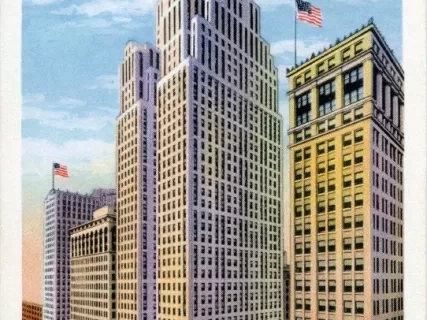 Postcard - Penobscot Building, Detroit, Mich.
