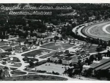 Postcard - Greenfield Village, Edison Institute, Dearborn, Michigan
