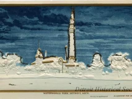 Postcard - Waterworks Park, Detroit, Mich.