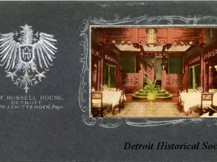 Postcard - The Russell House, Detroit, W.J. Chittenden, Prop