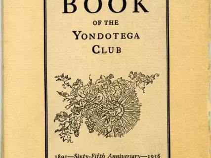 Booklet - The Book of the Yondotega Club, 1891--Sixty-Fifth Anniversary--1956