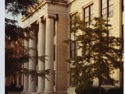 Print, Photographic - Columns at Main Entrance, Adams Jr. High
