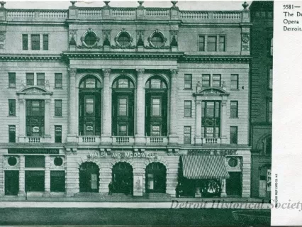 Postcard - The Detroit Opera House, Detroit, Mich.