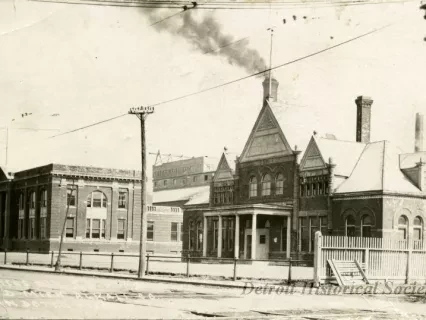 Postcard - Offices The J.B. Ford and Mich Alkali Co., Wyandotte, Mich.