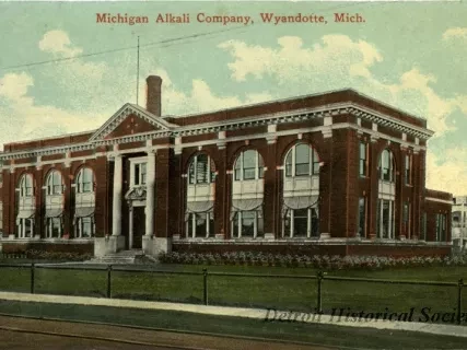 Postcard - Michigan Alkali Company, Wyandotte, Mich.