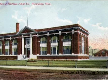 Postcard - Office of Michigan Alkali Co., Wyandotte, Mich.