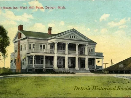 Postcard - Light House Inn, Wind Mill Point, Detroit, Mich.