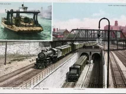 Postcard - Detroit River Tunnel, Detroit, Mich.