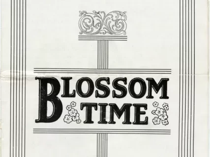 Program, Theater - Blossom Time