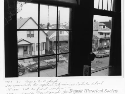 Print, Photographic - Immaculate Conception Ukrainian Catholic School - View Out a Front Window
