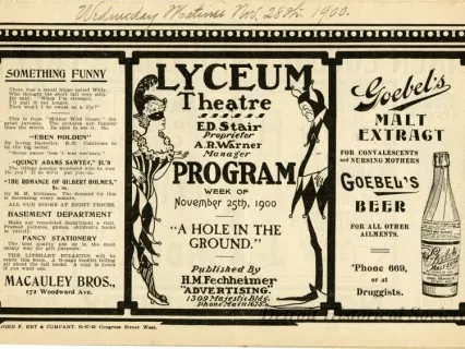 Program, Theater