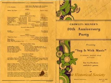 Program, Theater