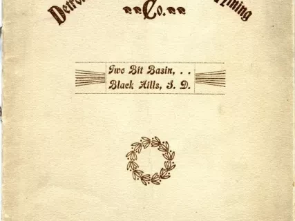 Prospectus - Detroit and Deadwood Gold Mining Company