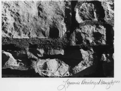 Print, Photographic - Detail of Wall Surrounding St. James Episcopal Church, Grosse Ile