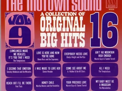 Album, record - The Motown Sound, A Collection of 16 Original Big Hits, Volume 9