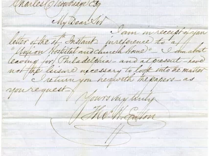 Letter - Office, Theodore H. Eaton