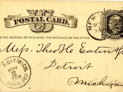 Postcard - Theodore H. Eaton & Son