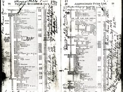 Catalog - Farrand, Williams & Company
Approximate Price List