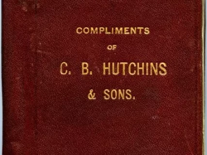 Notebook - C. B. Hutchins & Sons