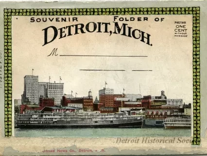 Post Folder - Souvenir Folder of Detroit, Mich.