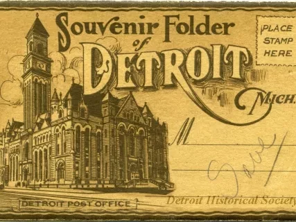 Post Folder - Souvenir Folder of Detroit, Michigan