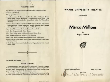 Program, Theater
