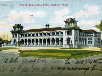 Postcard - Casino, Belle Isle Park, Detroit, Mich.