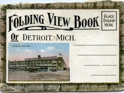 Post Folder - Folding View Book of Detroit, Mich.