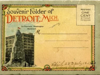 Post Folder - Souvenir Folder of Detroit, Mich.